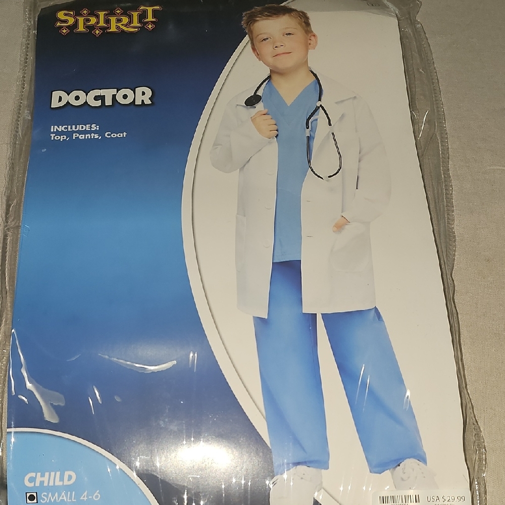 Spirit Kids Doctor Costume - Blue and White